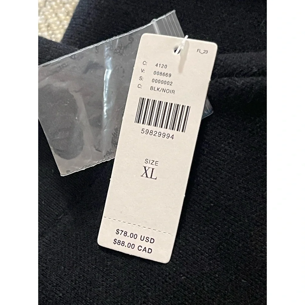 Anthropologie Maeve Anja Sweater Midi Skirt Black NWT SZ XL - Picture 8 of 12